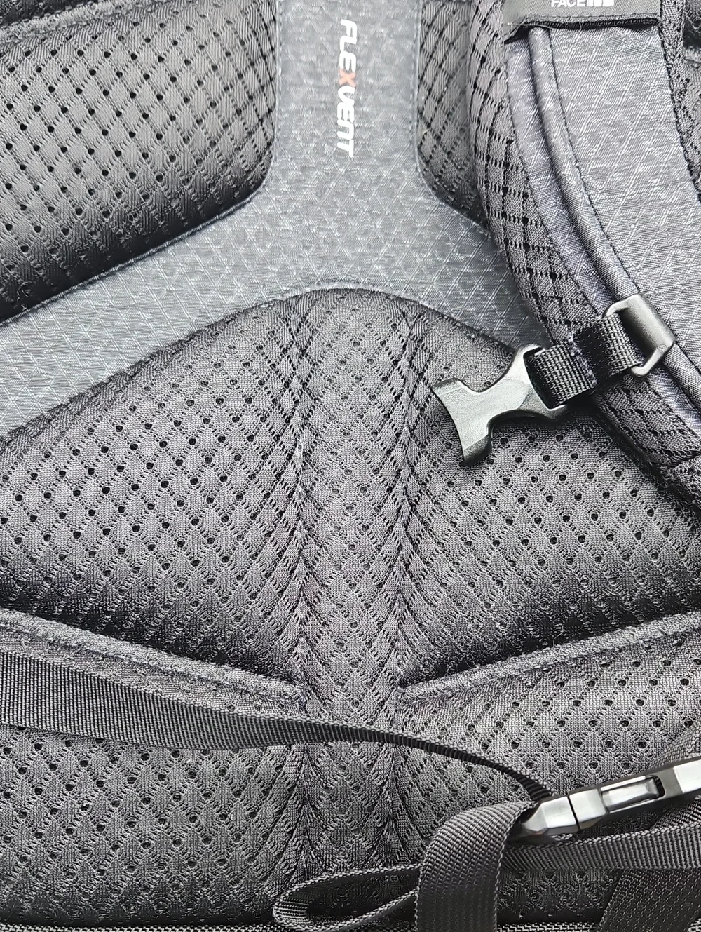 The North Face Heathered Charcoal Men's Backpack with Bungee Cord
